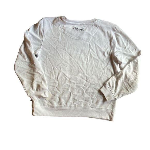 KARL LAGERFELD PARIS Women White Love From Paris Sweatshirt Size M - Picture 5 of 7